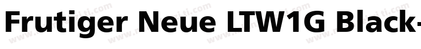 Frutiger Neue LTW1G Black字体转换